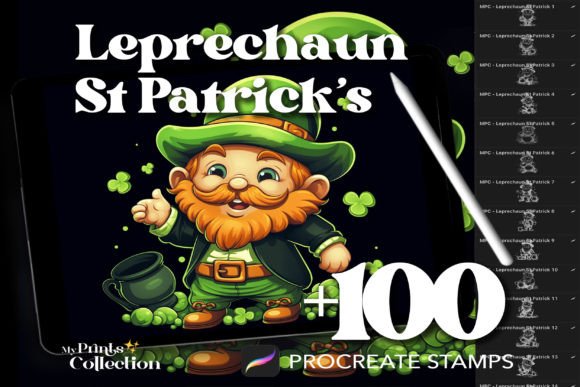 100 Procreate Leprechaun St Patrick