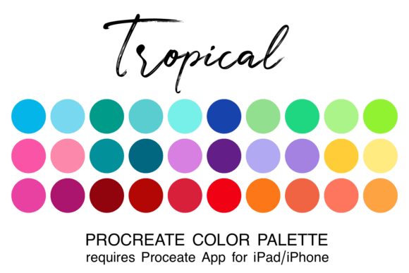 Bring Paradise to Your Canvas: The Ultimate Tropical Procreate Color Palette Guide