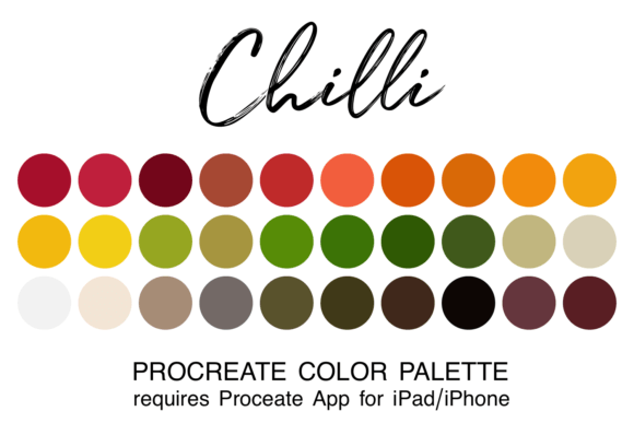 Chilli Procreate Color Palette: Streamlining Your Digital Art Workflow