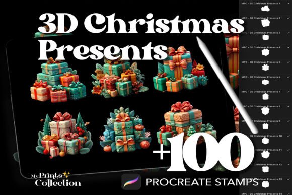 Evaluating 100 Procreate 3D Christmas Presents for Holiday Digital Art