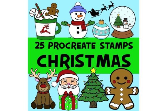 Evaluating Procreate Christmas Stamp Brush KDP Use for Holiday Design