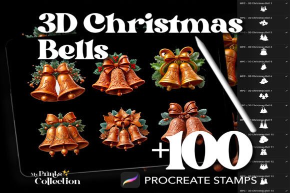 Evaluating the 100 Procreate 3D Christmas Bells Stamps for Digital Holiday Art