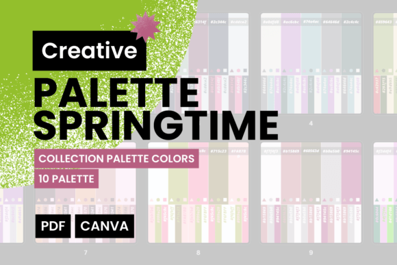 PALETTE SPRINGTIME - 10 Combinations: A Strategic Resource for Design Workflows