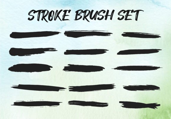 Stroke Brush Set Collection: Handmade Watercolor Brushes