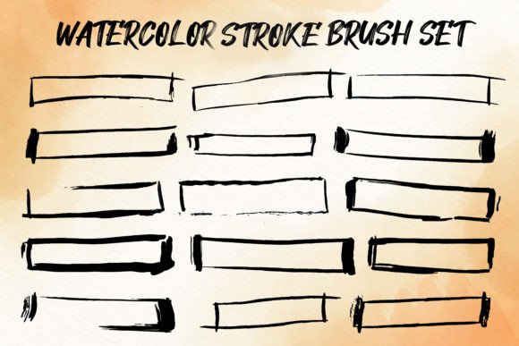 Stroke Frame Black Brush Set: Elevate Your Designs