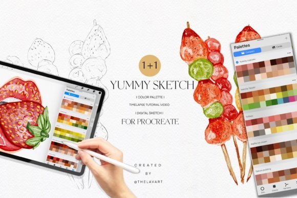 Tanghulu Sketch Color Palette: A Sweet Guide for Digital Artists
