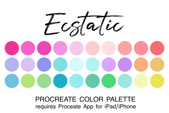 Unlock Your Creative Flow with the Ecstatic Procreate Color Palette
