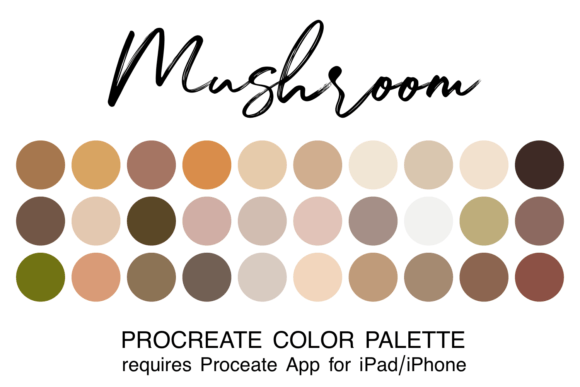 Unlocking Artistic Flow with the Mushroom Procreate Color Palette